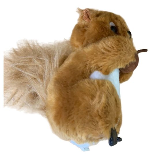 Curto Toy 120601 Plush Stuffed Animal Squirrel Holding Nut 7 in Tall Brown - Picture 4 of 4